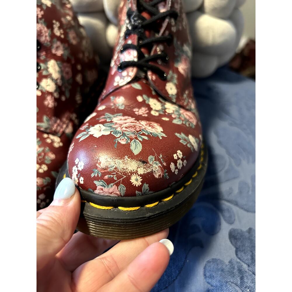 Dr Martens 1460 Burgundy Floral size 8/EU 39 - Picture 10 of 10